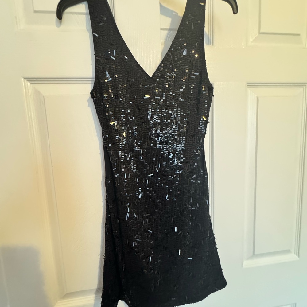 MLV (Madison La Vie) Black Sequin Dress NWT Size Small